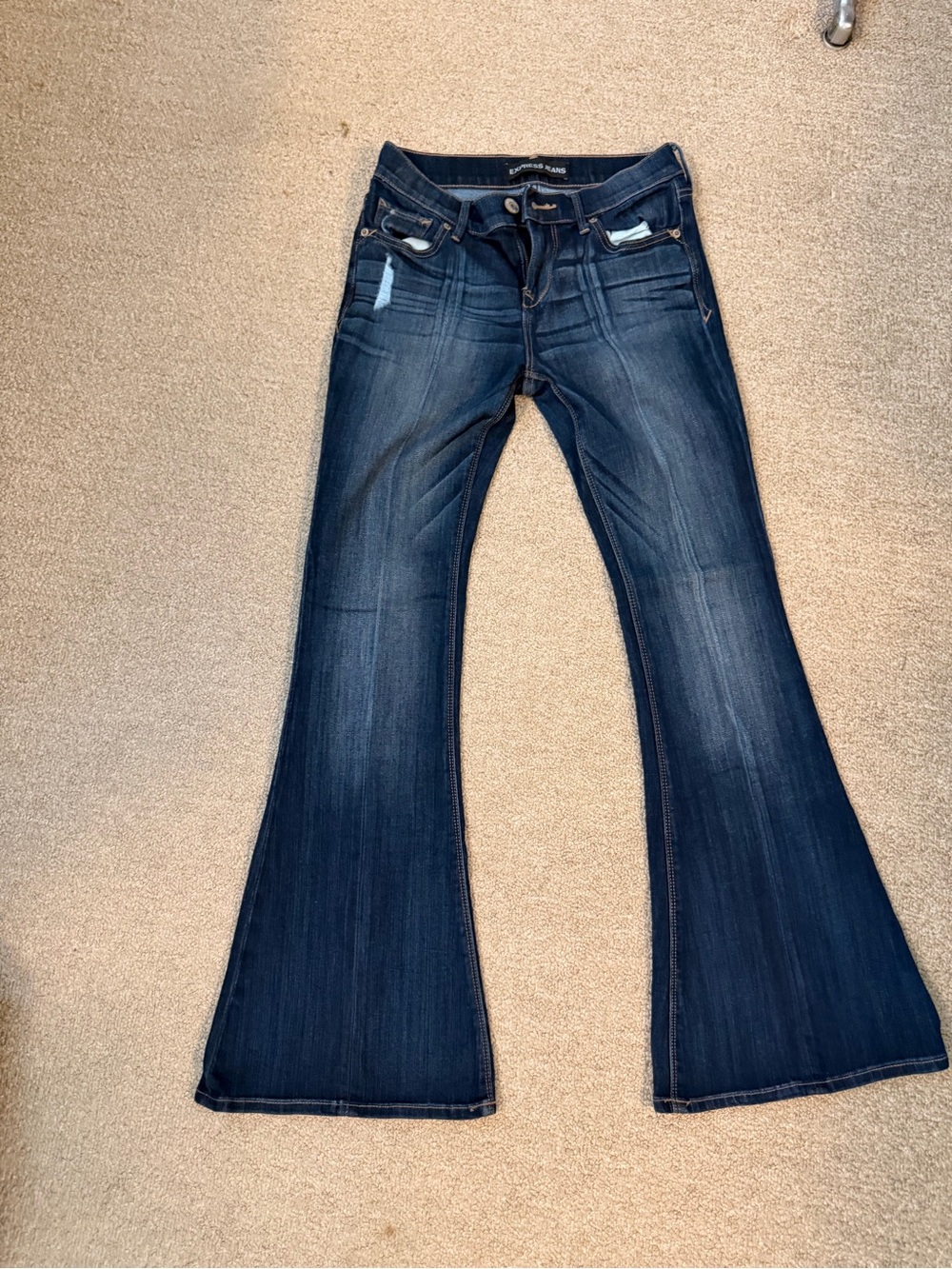 Express Dark Indigo Skinny Jeans - Picture 1 of 4